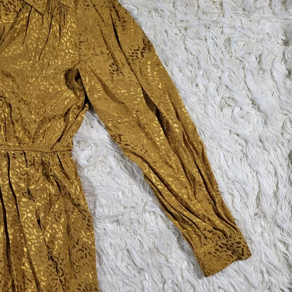 Anthropologie Jacquard Long-Sleeve Mini Dress Size Small - Picture 6 of 16